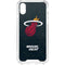 NBA Miami Heat Black Partial Logo iPhone XS Clear Case