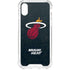 NBA Miami Heat Black Partial Logo iPhone XS Clear Case