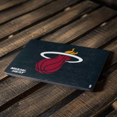NBA Miami Heat Black Partial Logo Apple MacBook Air Skin
