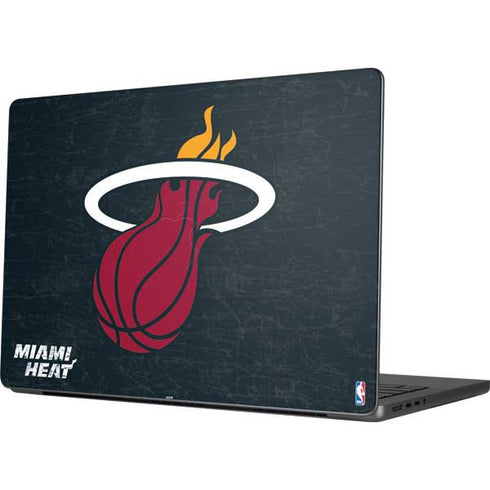 NBA Miami Heat Black Partial Logo Apple MacBook Pro 14-inch Skin
