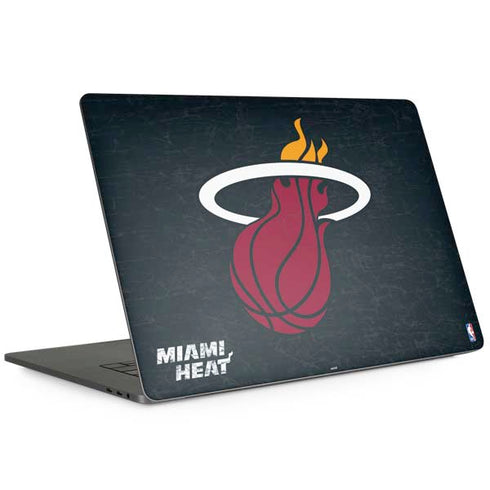 NBA Miami Heat Black Partial Logo MacBook Skins