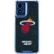 NBA Miami Heat Black Partial Logo Moto G 5G (2024) Clear Case