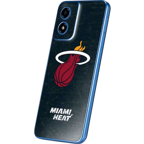 NBA Miami Heat Black Partial Logo Moto G Play 4G (2024) Skin
