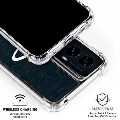 NBA Miami Heat Black Partial Logo Moto G Power 5G (2024) Clear Case
