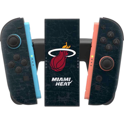 NBA Miami Heat Black Partial Logo Nintendo Switch 2 (2025) Joy-Con Controller Skin