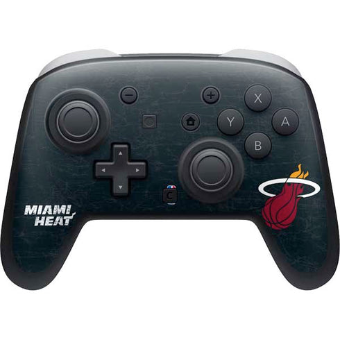 NBA Miami Heat Black Partial Logo Nintendo Switch 2 (2025) Pro Controller Skin
