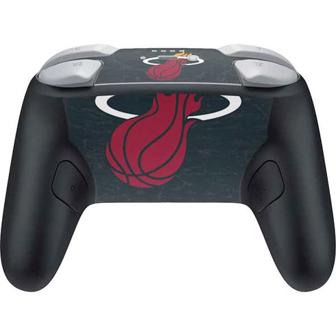 NBA Miami Heat Black Partial Logo Nintendo Switch 2 (2025) Pro Controller Skin