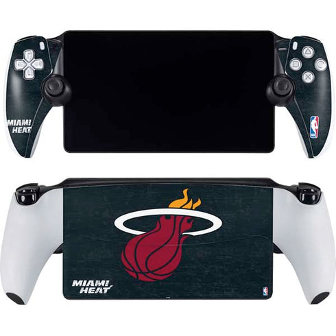 NBA Miami Heat Black Partial Logo PlayStation Portal Remote Player Skin