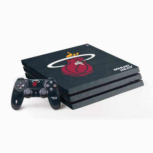 NBA Miami Heat Black Partial Logo PlayStation PS4 Skins