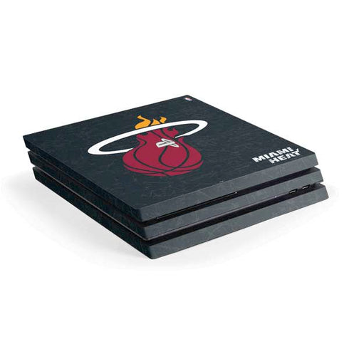 NBA Miami Heat Black Partial Logo PlayStation PS4 Skins