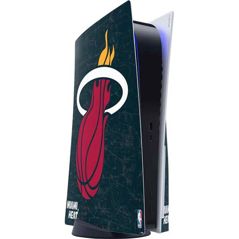 NBA Miami Heat Black Partial Logo PlayStation PS5 Skins