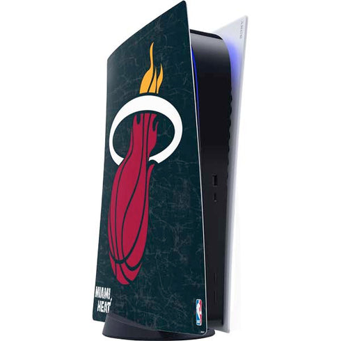 NBA Miami Heat Black Partial Logo PlayStation PS5 Skins
