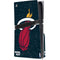 NBA Miami Heat Black Partial Logo PS5 Pro Disk Console Skin