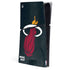 NBA Miami Heat Black Partial Logo PS5 Slim Digital Edition Console Skin