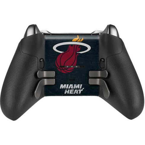 NBA Miami Heat Black Partial Logo Xbox Elite Wireless Controller Series 2 Skin