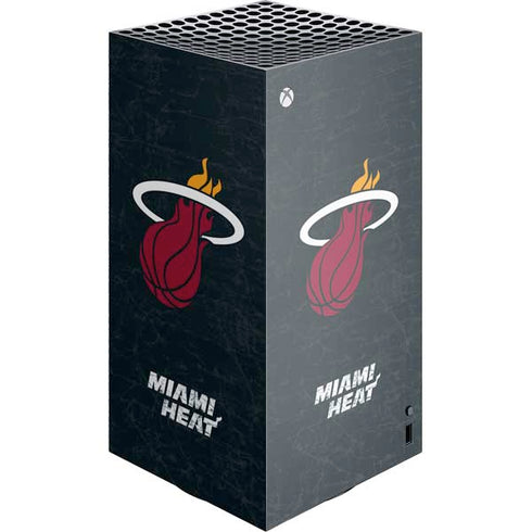 NBA Miami Heat Black Partial Logo XBox Series X Digital Edition Console Skin