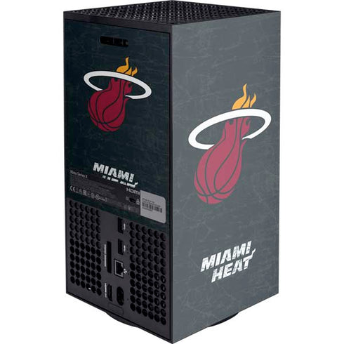 NBA Miami Heat Black Partial Logo XBox Series X Digital Edition Console Skin