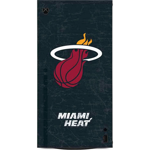 NBA Miami Heat Black Partial Logo XBox Series X Digital Edition Console Skin