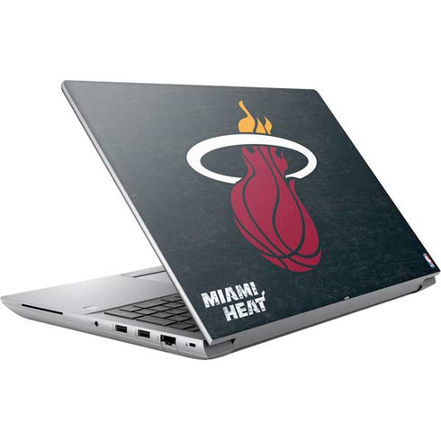 NBA Miami Heat Black Partial Logo HP ZBook Fury 16 G10 Skin