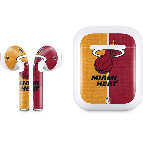 NBA Miami Heat Canvas Apple AirPods Skin