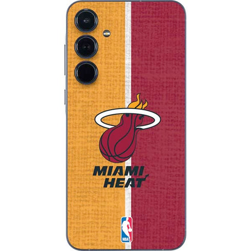 NBA Miami Heat Canvas Galaxy A35 5G Skin