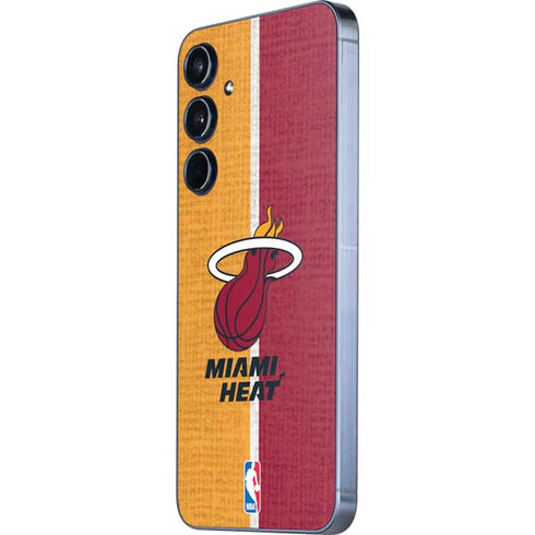 NBA Miami Heat Canvas Galaxy A36 5G Skin