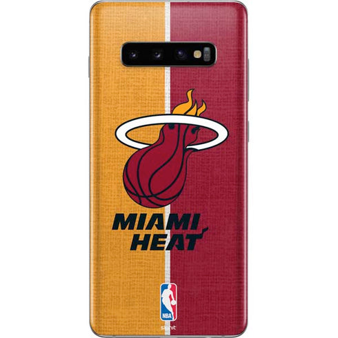 NBA Miami Heat Canvas Galaxy S10 Plus Skin
