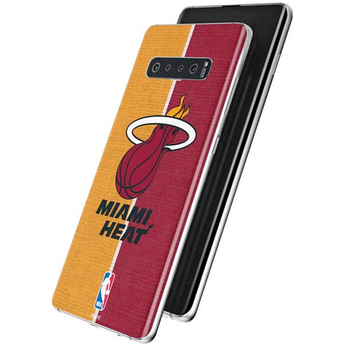 NBA Miami Heat Canvas Galaxy S10 Plus Skin