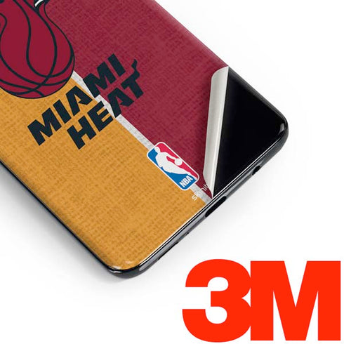 NBA Miami Heat Canvas Galaxy S10 Skin