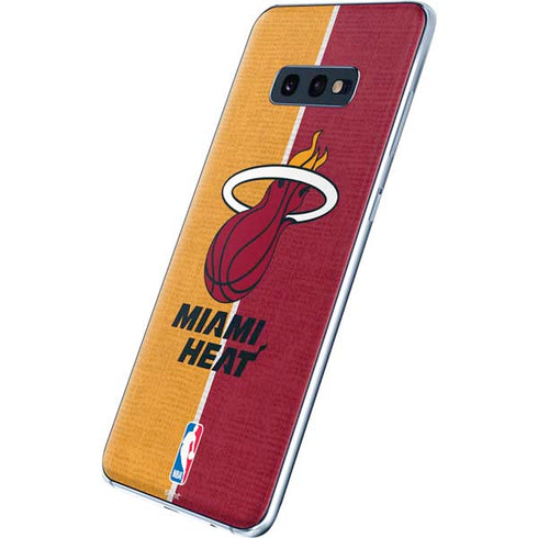 NBA Miami Heat Canvas Galaxy S10e Skin