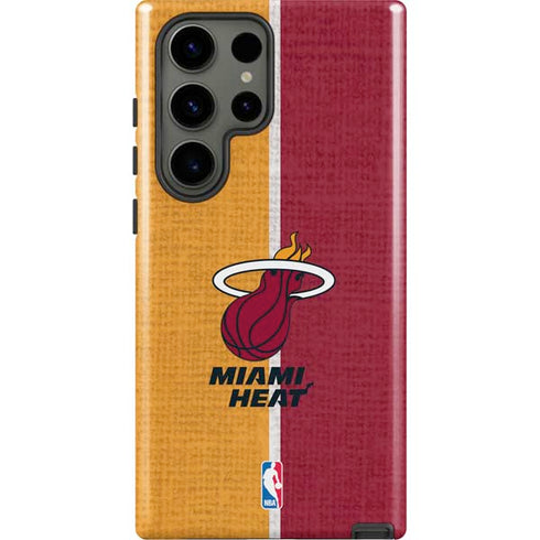 NBA Miami Heat Canvas Galaxy S23 Ultra Pro Case