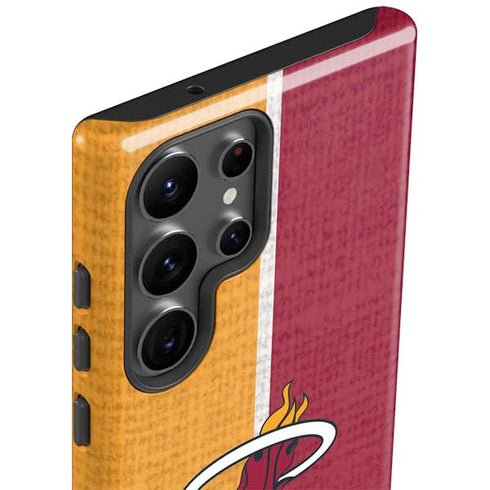 NBA Miami Heat Canvas Galaxy S23 Ultra Pro Case