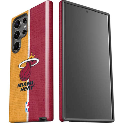 NBA Miami Heat Canvas Galaxy S23 Ultra Pro Case