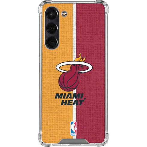 NBA Miami Heat Canvas Galaxy S24 FE Clear Case