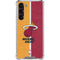 NBA Miami Heat Canvas Galaxy S24 FE Clear Case