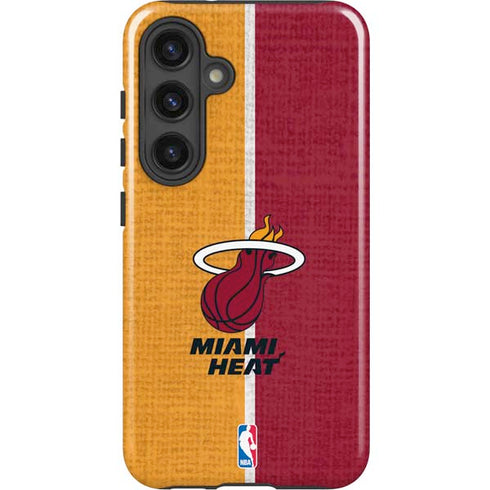 NBA Miami Heat Canvas Galaxy S25 Impact Case