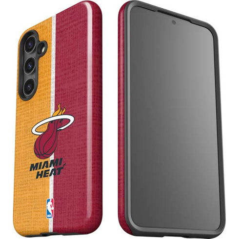 NBA Miami Heat Canvas Galaxy S25 Plus Impact Case