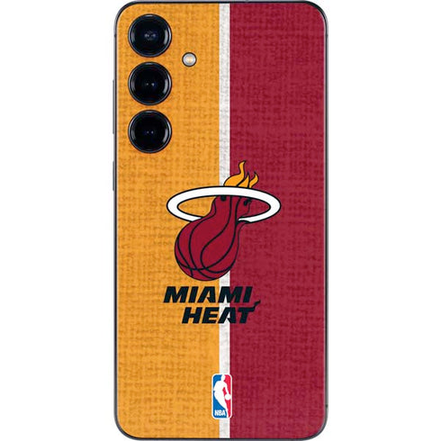 NBA Miami Heat Canvas Galaxy S25 Skin