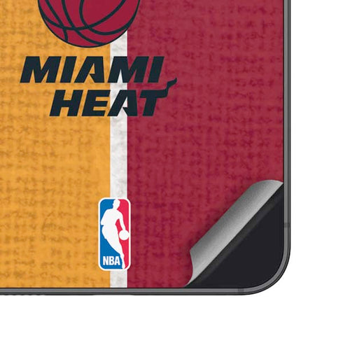 NBA Miami Heat Canvas Galaxy S24 Skin