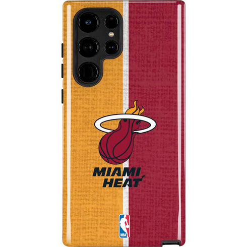 NBA Miami Heat Canvas Galaxy S25 Ultra Impact Case