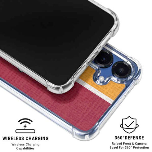NBA Miami Heat Canvas Galaxy S25 Clear Case