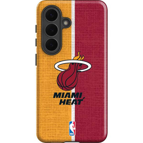 NBA Miami Heat Canvas Galaxy S26 Impact Case