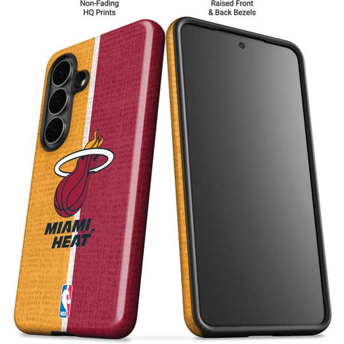 NBA Miami Heat Canvas Galaxy S26 Plus Impact Case