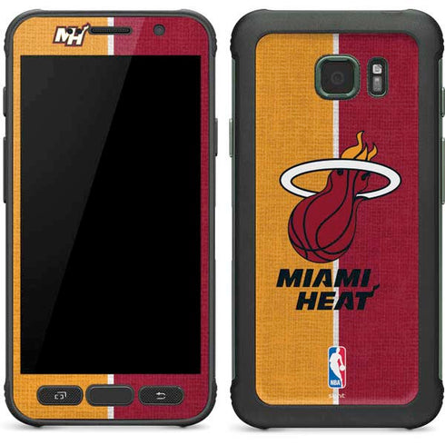 NBA Miami Heat Canvas Galaxy S7 Active Skin