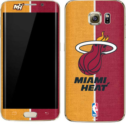 NBA Miami Heat Canvas Galaxy S7 Edge Skin