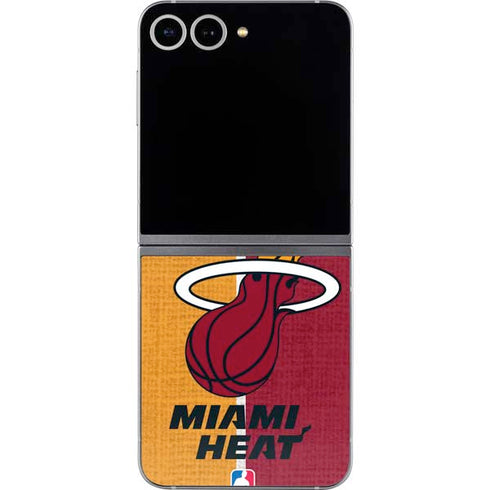 NBA Miami Heat Canvas Galaxy Z Flip6 Skin