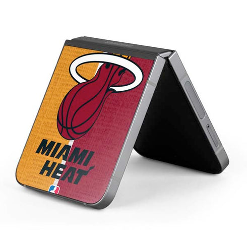 NBA Miami Heat Canvas Galaxy Z Flip6 Skin
