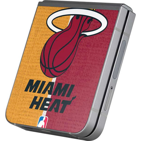 NBA Miami Heat Canvas Galaxy Z Flip6 Skin