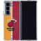 NBA Miami Heat Canvas Galaxy Z Fold5 5G Clear Case