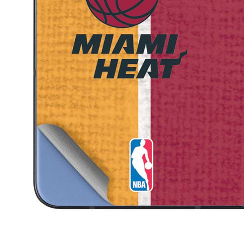 NBA Miami Heat Canvas Galaxy Z Fold5 5G Skin